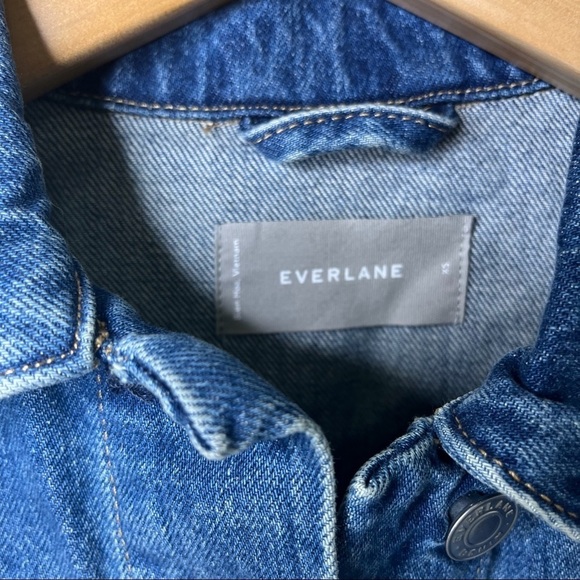 Everlane The Denim Jacket Blue Button Down Classic Jean Jacket Size XS - Picture 9 of 10